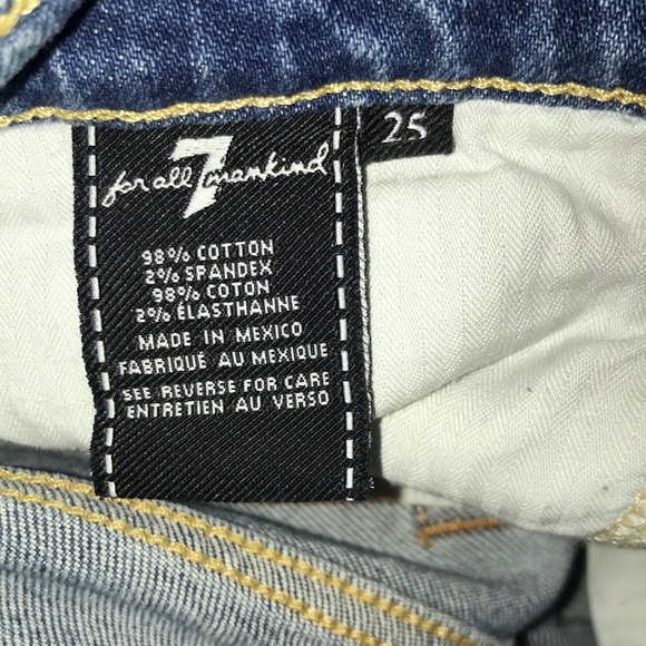 7FAM Edie High Waist Crop Straight Leg Jeans - Picture 5 of 8